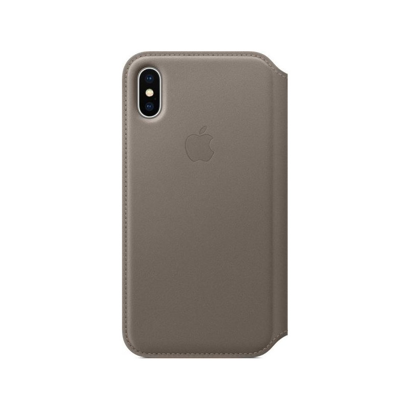 Apple  iPhone X Leather Folio Case Taupe MQRY2ZM Blister